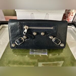 Balenciaga Classic Studs Wallet on Chain w/ COA from Entrupy.